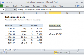 Last row number in range Excel formula Exceljet